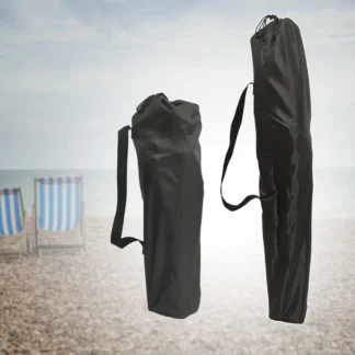 Bolsa para silla plegable Bolsa de almacenamiento para silla plegable Bolsa de transporte ligera para silla de camping Bolsa de taburete pequeña para senderismo al aire libre (negro)