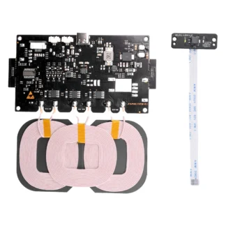 Módulo transmisor de cargador inalámbrico de carga rápida QI, placa de carga inalámbrica de alta potencia de 20W, 12V, tipo C, 9-32V