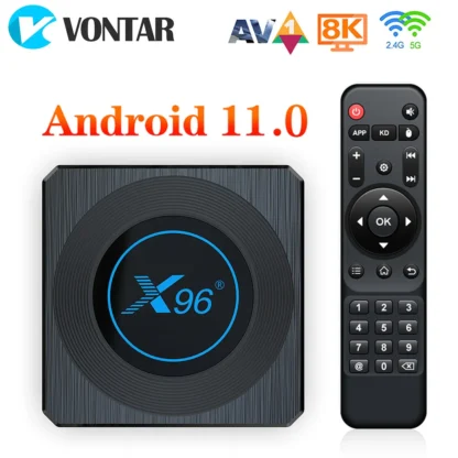 VONTAR X96 X4 Amlogic S905X4 Smart RGB Light TV Box Android 11 4GB 64GB 32GB 2GB 16GB Wifi reproductor multimedia TVBOX 8K decodificador