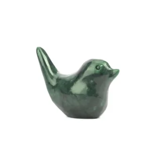 Estatua de pájaros, Jade Natural verde tallado a mano, figura de Animal de arte pequeño, decoración del hogar, estilo moderno para adornos decorativos