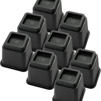 Elevadores de cama de 5 H, elevador de marco de muebles cuadrado resistente para sofá, silla, escritorio, sofá y litera, juego de 8