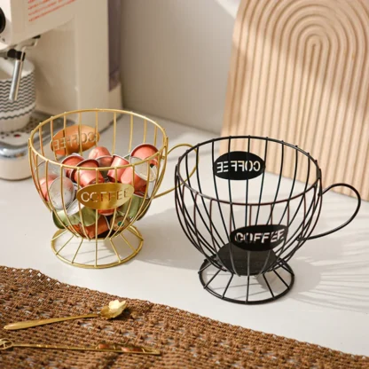 Estante de almacenamiento de dulces y aperitivos de lujo, luz de estilo nórdico, mesa de cafetería, estante de exhibición, estante de almacenamiento de cápsulas de café para el hogar