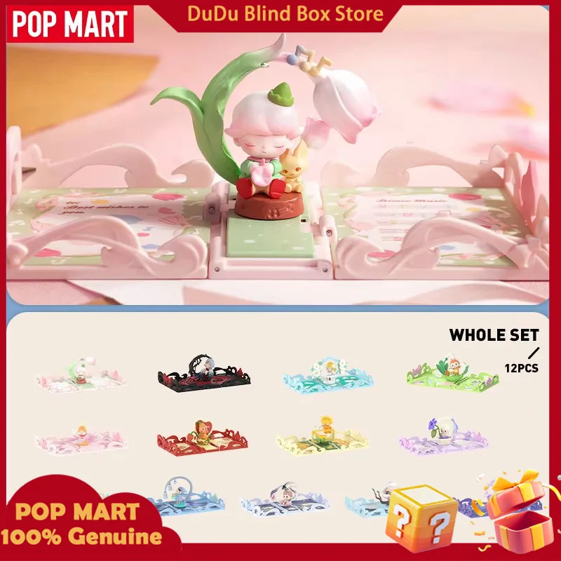 Regalo Pop Mart genuino para ti, serie de tarjetas de felicitación, caja ciega, decoración Interior, Ideas de regalo para juguete del Día de San Valentín para niños