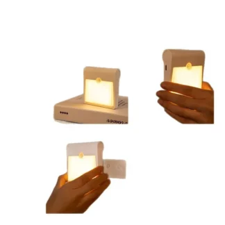 Luz nocturna inteligente con detección de movimiento humano, luz de pared recargable para pasillo doméstico