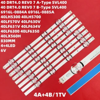 Tira de LED para iluminación trasera para 40LF630V 40LF570V 40LH5300 6916L-0885A 40LX560H 40LH5700 40LF6300 40LF634V 40LF631V 40LF6350 40LF5750