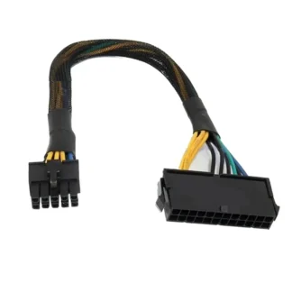 Cable adaptador activo de 24 pines a 10 pines ATX PSU Cable de alimentación principal Cable trenzado con funda para placa base Lenovo