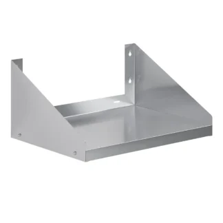 Estante para microondas de acero inoxidable |   Certificación Nsf |   Estante para electrodomésticos |   Servicio pesado |   Grado comercial |   Soporte de pared |   Plata (24""
