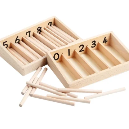 ABTS-caja de husillos para niños, palos de conteo para desarrollo temprano, herramienta de aprendizaje temprano profesional para niños y niñas, juguetes de matemáticas