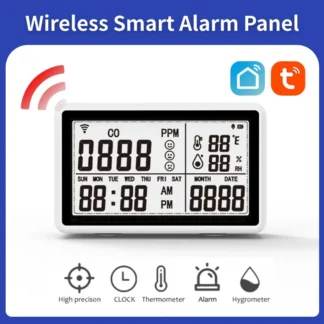 ZX-T11 Nuevo Doodle WiFi inteligente Temperatura, humedad y monóxido de carbono Alarma inteligente de temperatura y humedad tres en uno