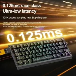 ATTACK SHARK X68HE Teclado magnético para juegos Teclado mecánico 8K Polling 0,01mm RT Precisión 128K Tasa de escaneo Accesorios para juegos