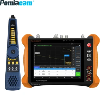 MT-8000 OTDR CCTV probador 8 "pantalla 8MP TVI CVI AHD IP CVBS prueba de cámara OTDR probador de fibra óptica incorporado DMM OPM OLS VFL evento