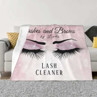 Mantas de felpa de Coral para bebé, edredón cálido con ojos cerrados, dibujos animados, belleza, Glam, ropa de cama al aire libre, Invierno