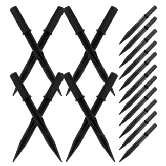 20 piezas lámpara Solar, picos de tierra, estacas de repuesto de plástico, piezas de luces de camino, decoración de jardín, mejora de paisaje