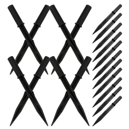 20 piezas lámpara Solar, picos de tierra, estacas de repuesto de plástico, piezas de luces de camino, decoración de jardín, mejora de paisaje