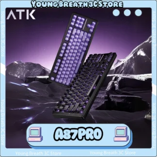 Teclados mecánicos ATK A87 PRO, teclado inalámbrico de modo Tri RGB, 12000mAh, junta de bajo retardo, teclado para juegos, accesorios para PC personalizados