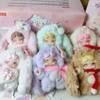 Cajas ciegas de la serie Lucky Deer Nai Goodnight Bunny, cajas misteriosas de dibujos animados, colección de decoraciones de escritorio, regalos para niñas, modelos de juguete