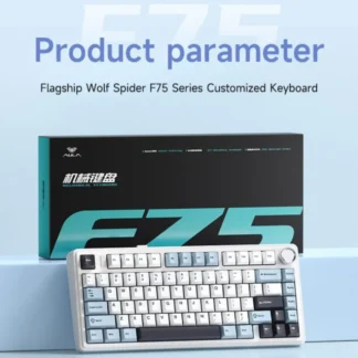 Teclado para juegos AULA F75, estructura de junta con Bluetooth/con cable, tecla completa RGB, intercambio en caliente, teclado inalámbrico personalizado, accesorios para juegos