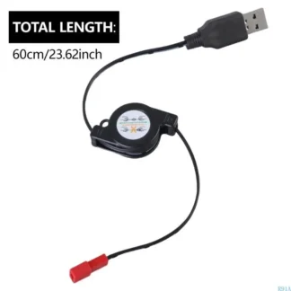 R91A USB a JST FEMPLE 3.7V Cable carga retráctil para quadcopter y baterías modelo