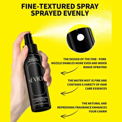 Spray para peinar el cabello con sal marina, mejora el espesamiento, aceite fuerte, voluminizador, no graso, reducción nutritiva, esponjoso S T3K0