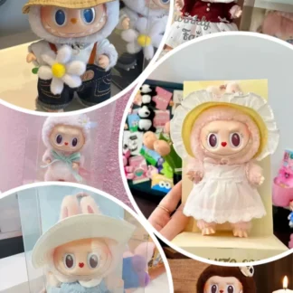 Labubu Sweetheart Series Labubu Mokoko primavera flor brillante cuento de hadas vinilo muñeco de peluche colgantes limitado recoger regalo Replic