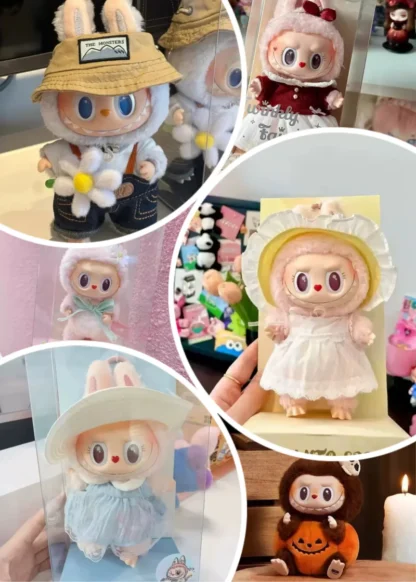 Labubu Sweetheart Series Labubu Mokoko primavera flor brillante cuento de hadas vinilo muñeco de peluche colgantes limitado recoger regalo Replic
