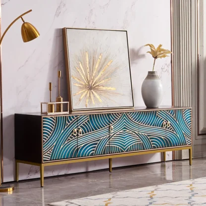 Soportes de Tv creativos modernos, almacenamiento ligero de lujo, soportes de Tv europeos de alta gama, cajones, organizador, Muebles de estilo chino