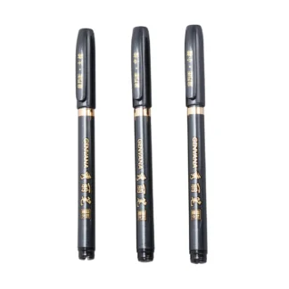 3 uds pinceles de caligrafía con nailon suave para escribir marcadores de caligrafía japonesa china pinceles para letras suministros de arte