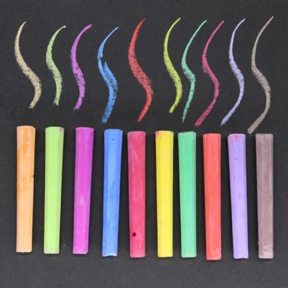 3 cajas de bolígrafos de tiza coloridos sin polvo para exteriores para niños, bolígrafos de tiza para exteriores con forma hexagonal para niños, Pastel al aire libre