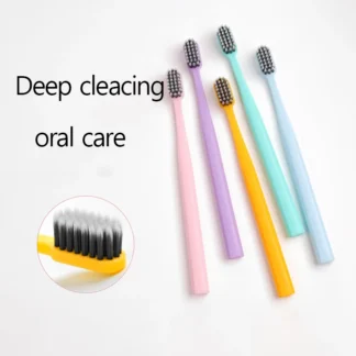 10 Uds. Cepillo de dientes heterogénico de cerdas suaves para el hogar, juego de cepillos de dientes de limpieza para cuidado gingival para adultos, adecuado para encías sensibles