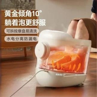 Cubo para baño de pies calentado por temperatura constante, baño de pies totalmente automático para el hogar, masaje inteligente, baño de pies eléctrico