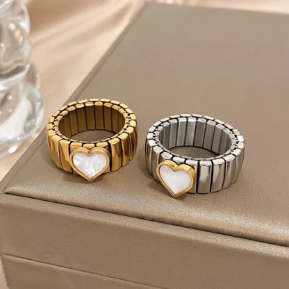 Freetry-anillos ajustables de acero inoxidable para mujer, creativo, con incrustaciones de diamantes de imitación, resistente al agua, regalo de joyería