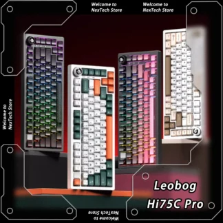 Leobog Hi75C/Hi75C Pro Kit de teclado mecánico inalámbrico Bluetooth aleación de aluminio teclado para juegos de intercambio en caliente con cable PC Gamer personalizado