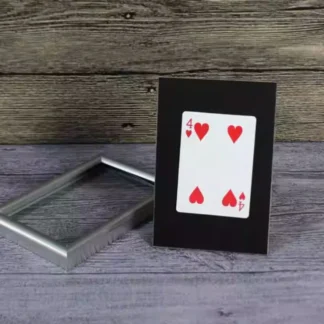 Tarjeta firmada a través del marco, trucos de Magia, tarjeta firmada, marco interior, Magia, mago, escenario, truco, ilusión, mentalismo, diversión