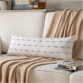 Fundas de almohada Lumbar bohemias 14X36 Hes Long, almohada Lumbar decorativa para el cuerpo de granja para cama y sofá, sala de estar y hogar