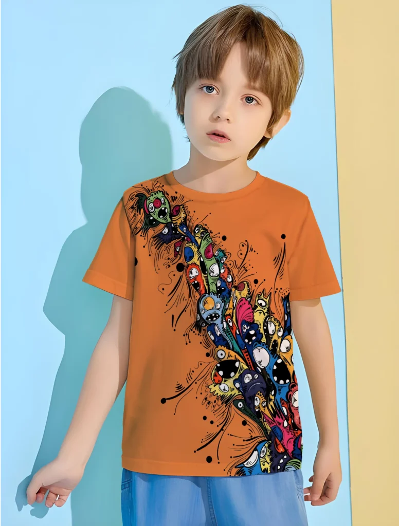 Camisetas de dibujos animados para niños, ropa de verano, Tops para niños, ropa para niños, camiseta para niños, 2024