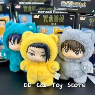 En Stock Original Jujutsu Kaisen 2 caja ciega de la serie de felpa con orejas de gato figura de Anime bolsa colgante caja sorpresa coleccionable regalo personalizado