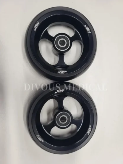 (Un par) Ruedas delanteras de 4 pulgadas Silla de ruedas Manual para discapacitados Accesorios para sillas de ruedas deportivas