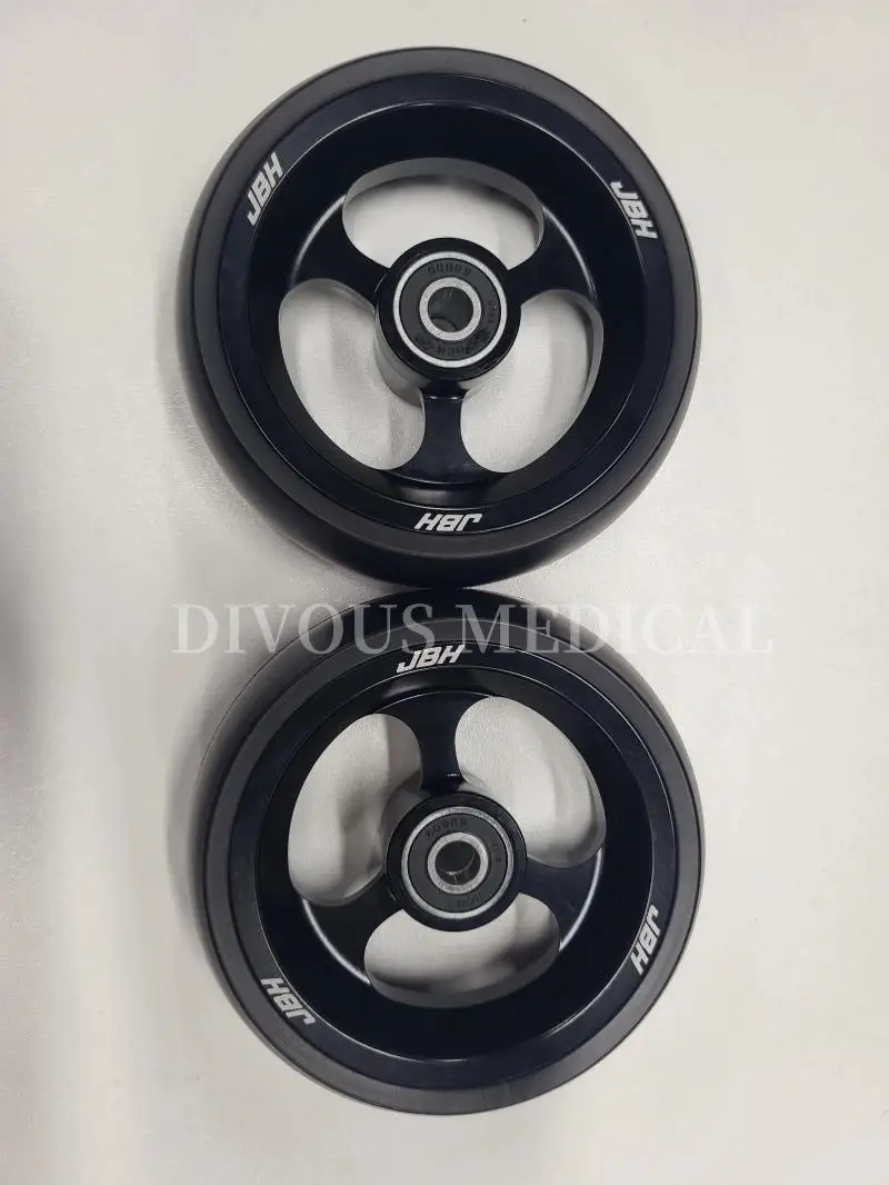 (Un par) Ruedas delanteras de 4 pulgadas Silla de ruedas Manual para discapacitados Accesorios para sillas de ruedas deportivas