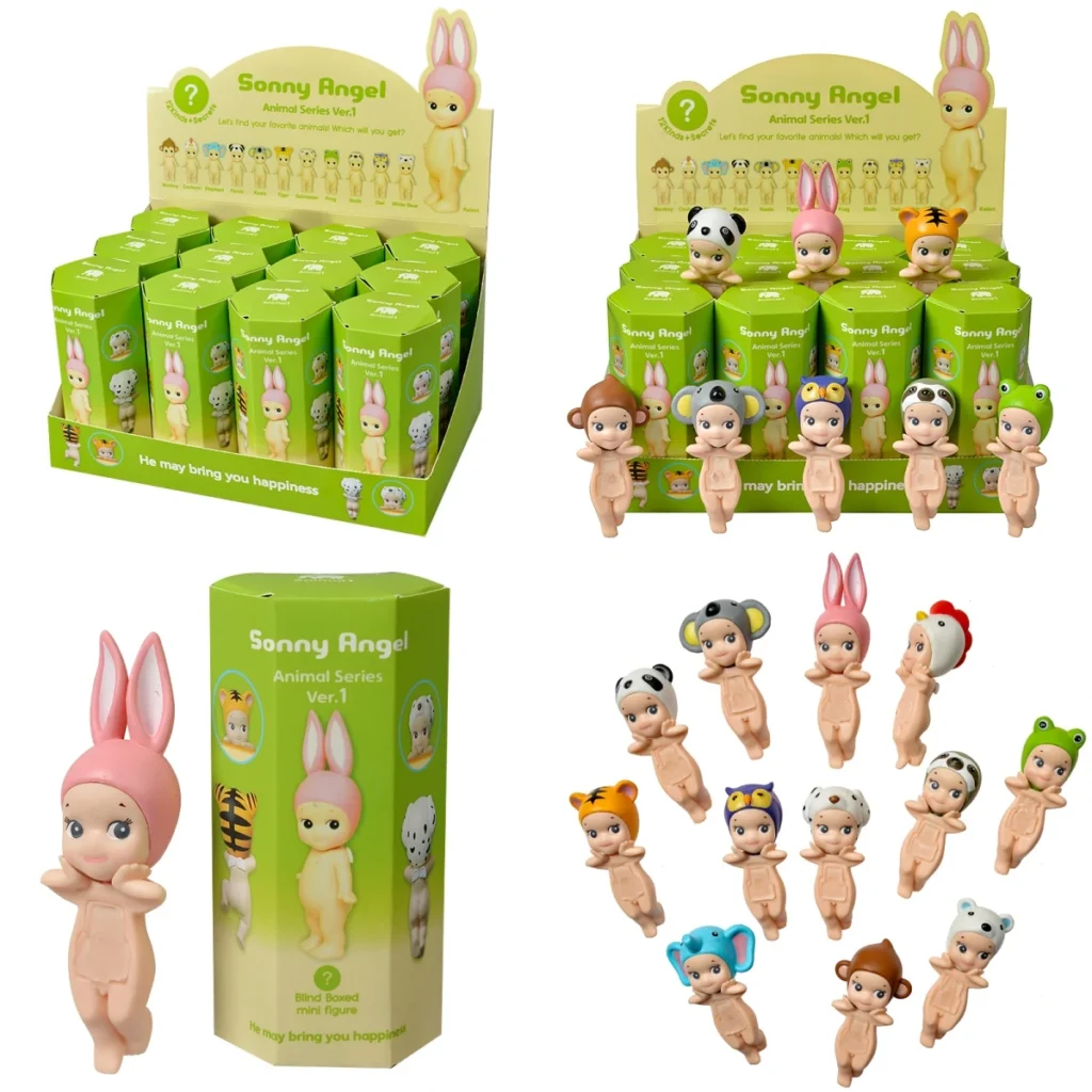 Caja ciega de regalo para niños, personaje de Anime, modelo de Sonny Angel, figura de juguete, serie de animales, pantalla, colección de decoración de escritorio