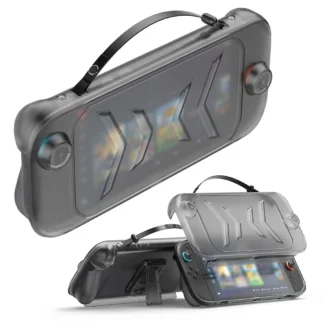 Funda de TPU con soporte para Switch 2, carcasa protectora de mano, cubierta frontal de Abs extraíble a prueba de golpes para consola de juegos portátil Switch 2