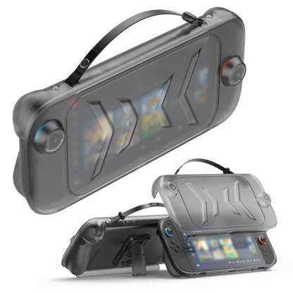Funda de TPU con soporte para Switch 2, carcasa protectora de mano, cubierta frontal de Abs extraíble a prueba de golpes para consola de juegos portátil Switch 2
