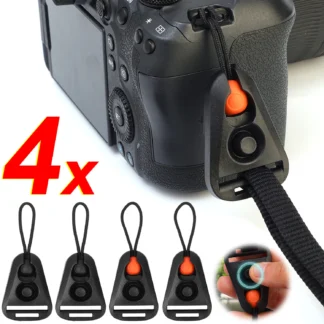 Correa para el cuello de la cámara, hebilla de liberación rápida, adaptador de conector de Clip de liberación rápida Universal para cámaras Sony Nikon SLR, 1-4 Uds.