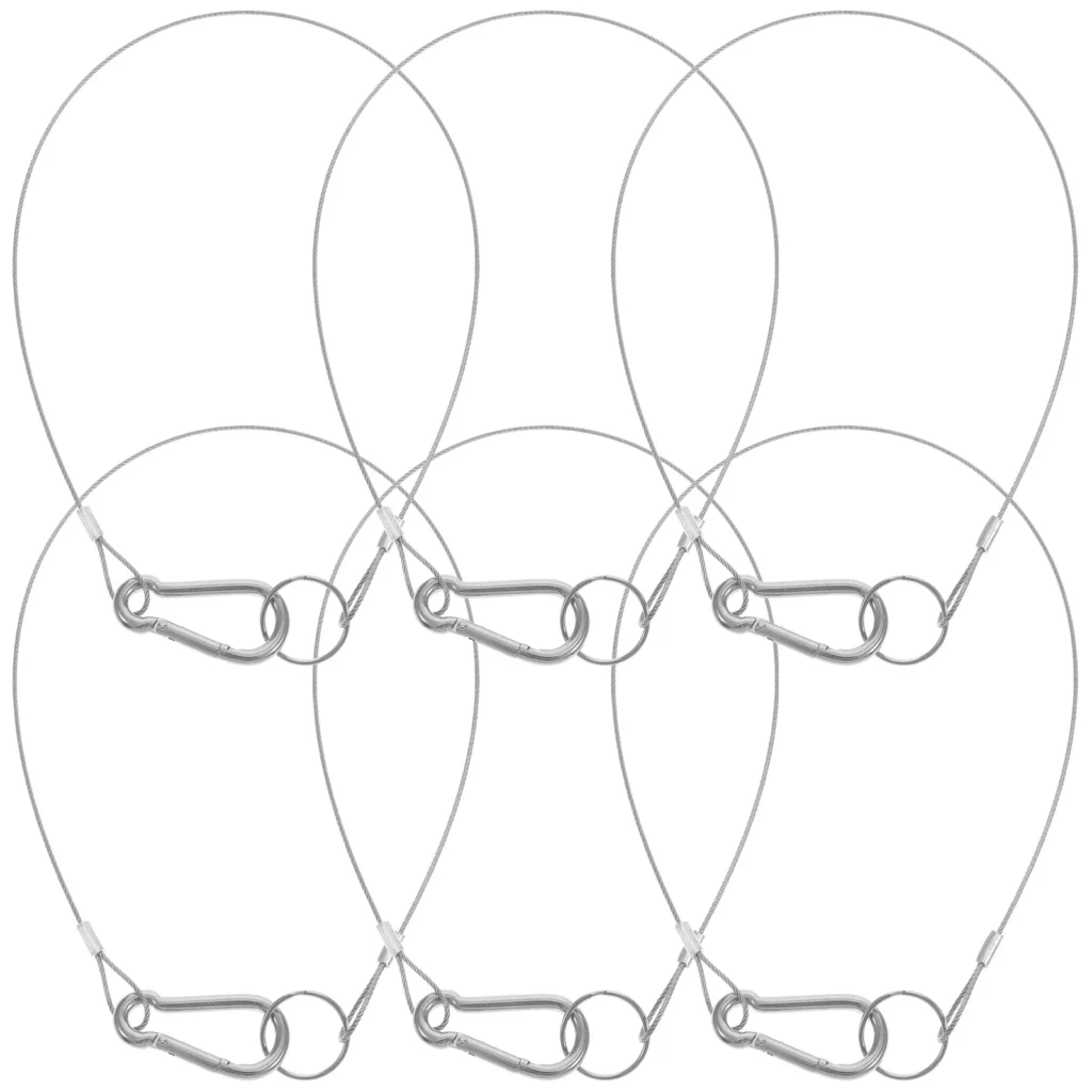 6 uds cuerda de alambre de acero inoxidable para exteriores cordón de Cable resistente cordones de seguridad