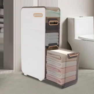 Gabinete de baño delgado, cajón de almacenamiento, gabinete de almacenamiento de baño estrecho, 22*41.5*78.5cm