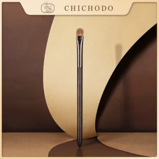 CHICHODO-brocha de maquillaje tallada, lujosa serie de ébano, cepillo corrector de pelo sintético, pluma de belleza, tool-E120 de maquillaje