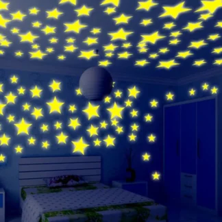 50/70/100 PC niños fluorescentes dormitorio de los niños brilla en la oscuridad estrellas brillo pegatinas de pared estrellas brillo luminoso colores calcomanías