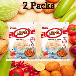 Patatas fritas de camarones OISHI de 2,8 oz(80 g)*2 paquetes