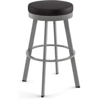 Taburete de mostrador giratorio de metal Swice, 26 pulgadas, magnetita