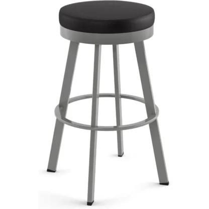 Taburete de mostrador giratorio de metal Swice, 26 pulgadas, magnetita