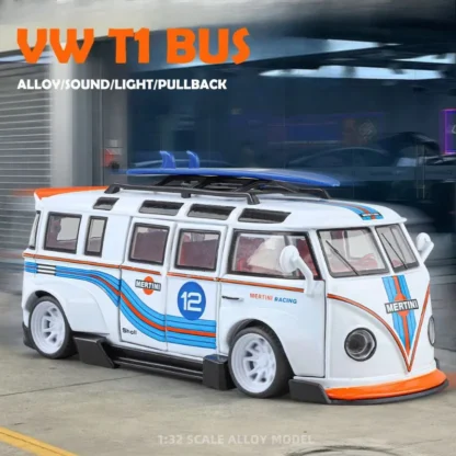 Simulación G1 escala T1 transportador modelo sonido luz autobús juguetes vehículo niños niño regalo de cumpleaños coche en miniatura